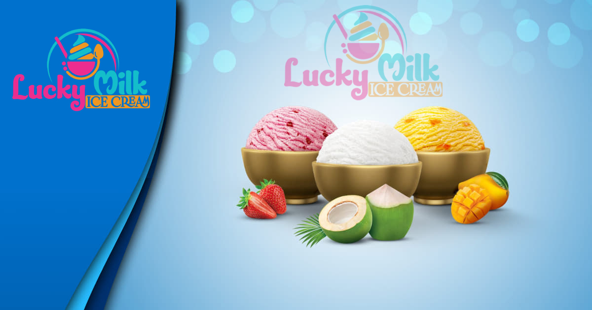 Lucky Milk branded ice cream product