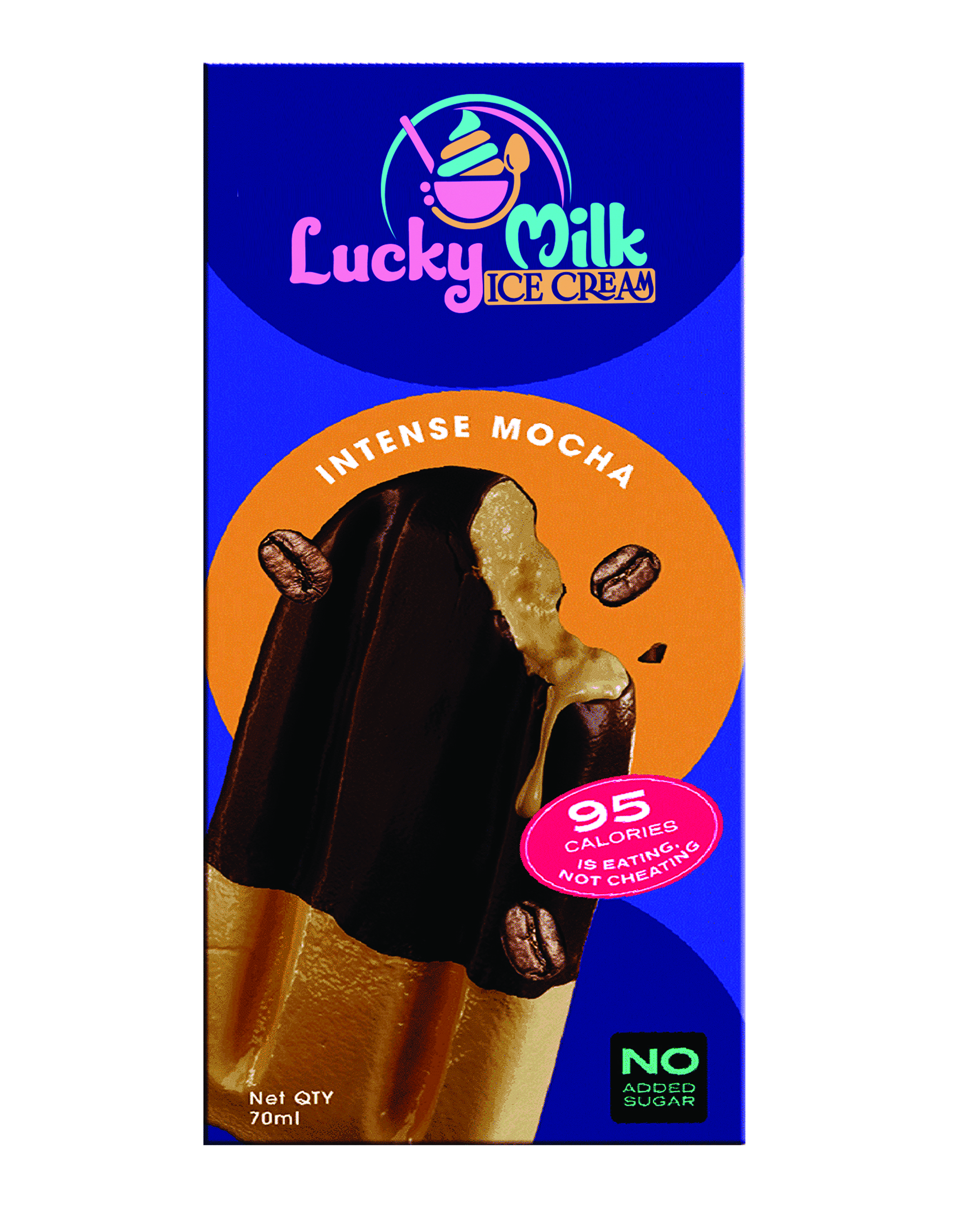 Intense mocha ice cream bar